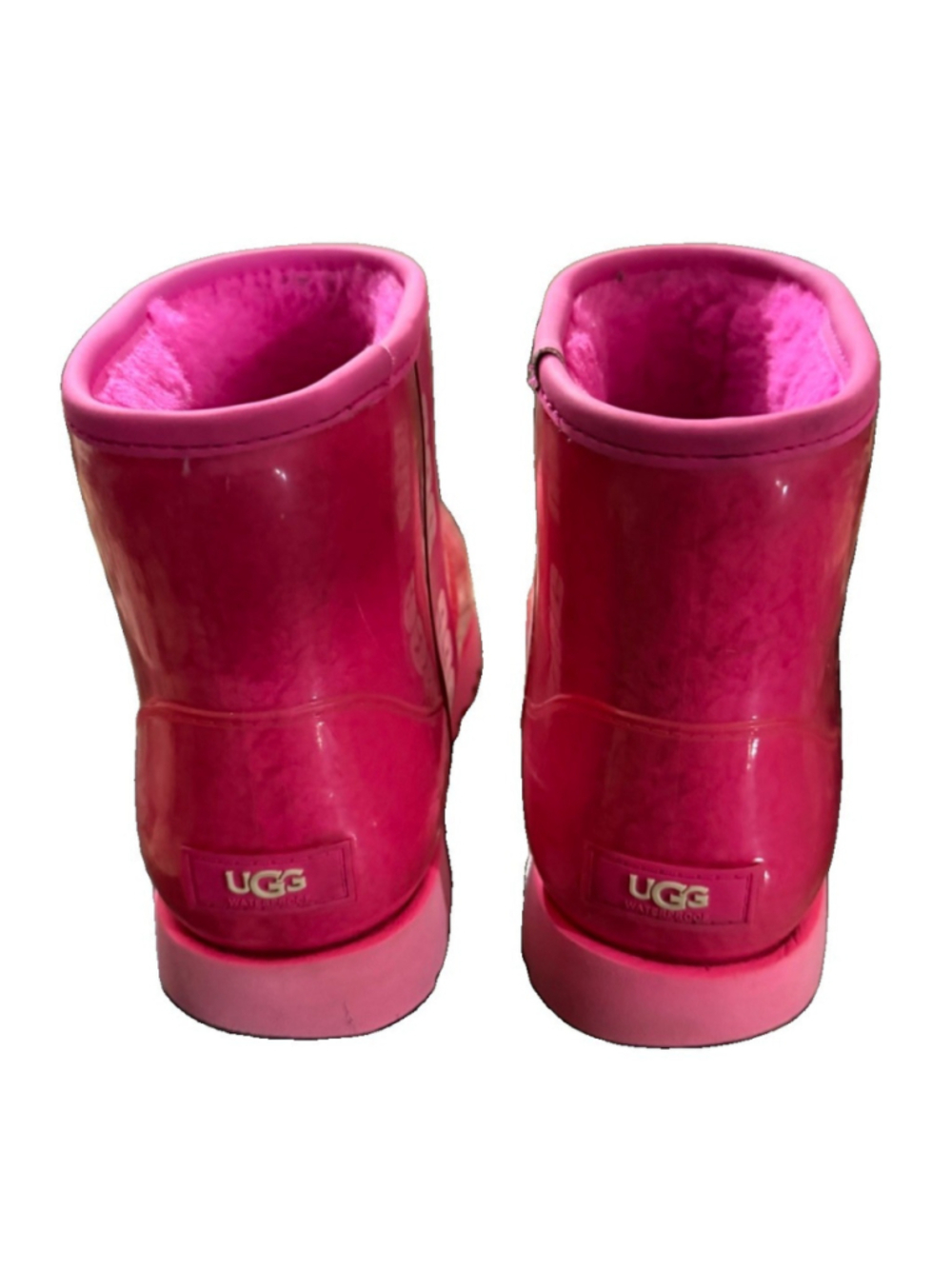 Ugg Classic Clear Mini Winter Snow Rain Boots Size 9 Pink - Picture 15 of 16